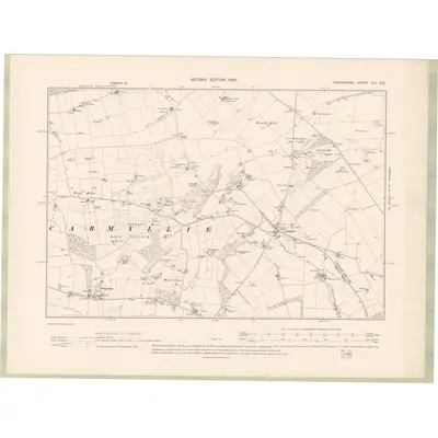 1901 Map of Forfarshire Sheet XLV.NE, 1903 Print