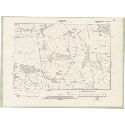 1922 Map of Forfarshire Sheet XLV.NW, 1926 Print