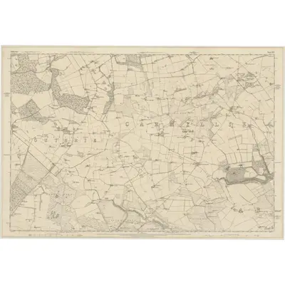 1859 Map of Forfarshire, Sheet XLV, 1865 Print