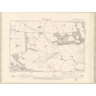 1901 Map of Forfarshire Sheet XLV.SE, 1903 Print