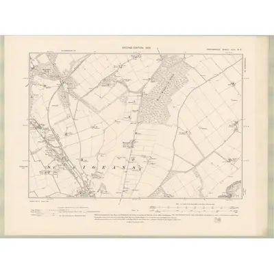 1901 Map of Forfarshire Sheet XLVI.NE, 1903 Print