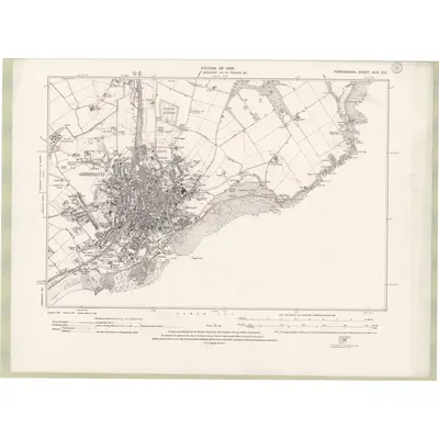 1921 Map of Forfarshire Sheet XLVI.SE, 1926 Print