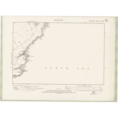 1921 Map of Forfarshire Sheet XLVII.NW, 1926 Print