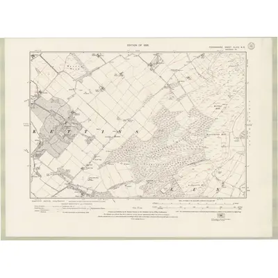 1921 Map of Forfarshire Sheet XLVIII.NE, 1926 Print