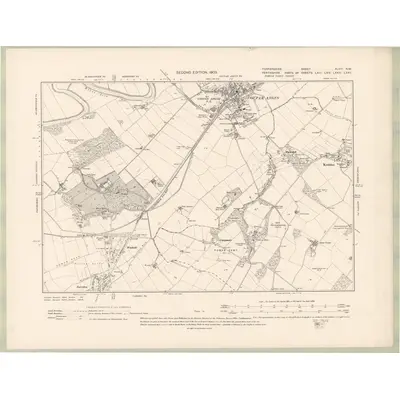 1901 Map of Forfarshire Sheet XLVIII.NW, 1903 Print