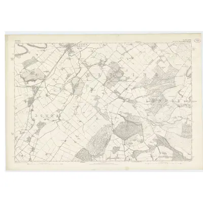 1860 Map of Forfarshire, Sheet XLVIII, 1865 Print