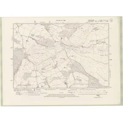 1921 Map of Forfarshire Sheet XLVIII.SE, 1926 Print