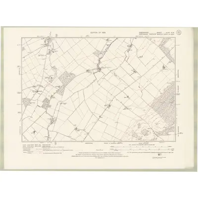 1921 Map of Forfarshire Sheet XLVIII.SW, 1926 Print