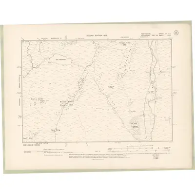 1900 Map of Forfarshire Sheet XV.SE, 1902 Print