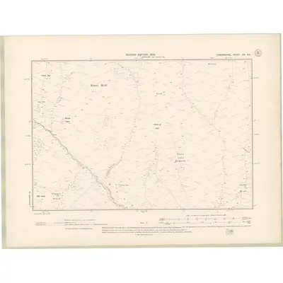 1900 Map of Forfarshire Sheet XVI.NE, 1902 Print