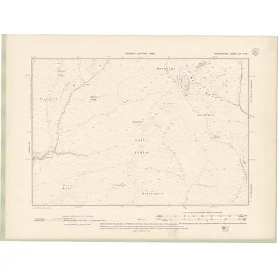 1900 Map of Forfarshire Sheet XVI.NW, 1902 Print