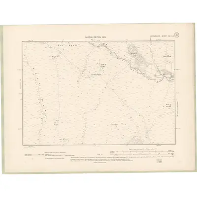 1900 Map of Forfarshire Sheet XVI.SE, 1902 Print