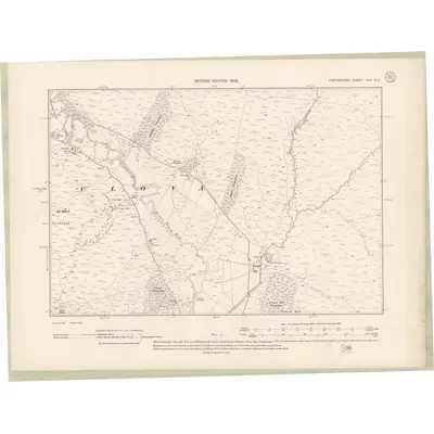 1900 Map of Forfarshire Sheet XVII.NE, 1902 Print