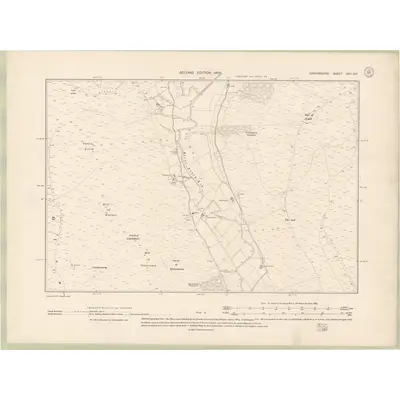 1900 Map of Forfarshire Sheet XVII.SE, 1902 Print