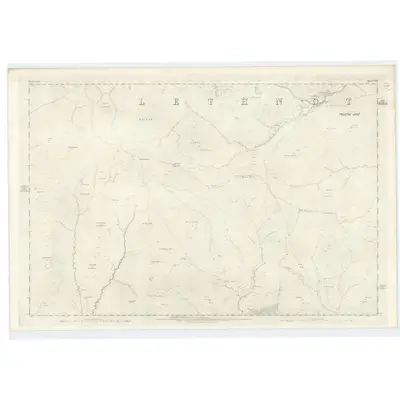 1862 Map of Forfarshire, Sheet XVIII, 1865 Print