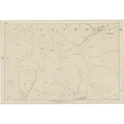 1862 Map of Forfarshire, Sheet XVIII, 1865 Print