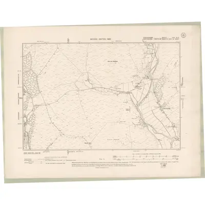 1900 Map of Forfarshire Sheet XXII.NE, 1902 Print