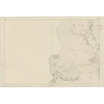 1862 Map of Forfarshire, Sheet XXII, 1865 Print