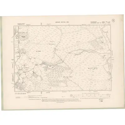 1900 Map of Forfarshire Sheet XXII.SE, 1902 Print