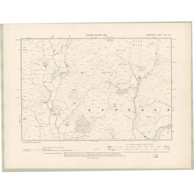 1900 Map of Forfarshire Sheet XXIII.SE, 1902 Print