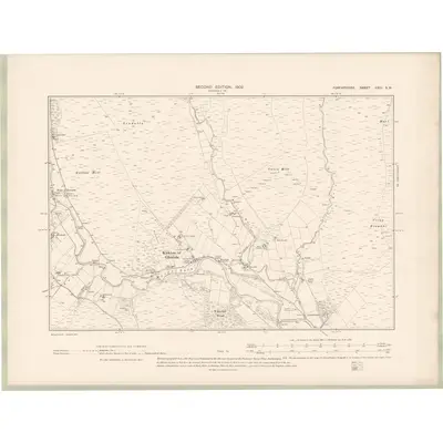 1900 Map of Forfarshire Sheet XXIII.SW, 1902 Print