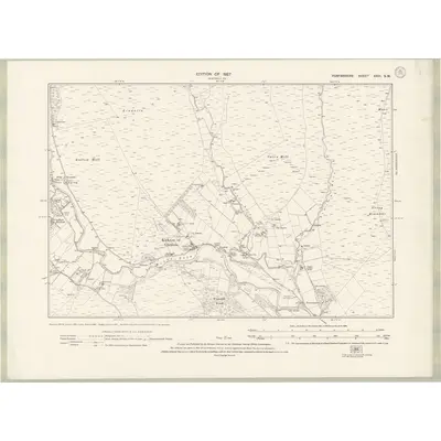 1922 Map of Forfarshire Sheet XXIII.SW, 1927 Print