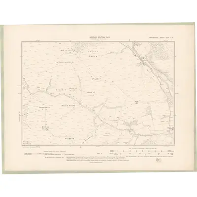 1900 Map of Forfarshire Sheet XXIV.NW, 1902 Print