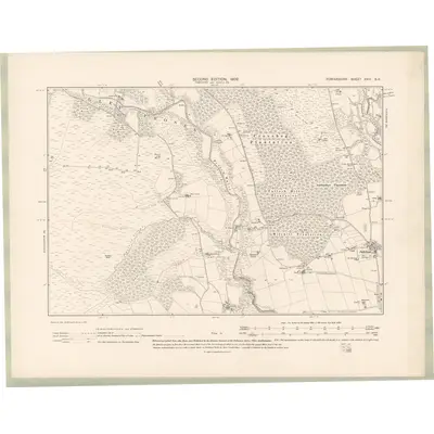 1900 Map of Forfarshire Sheet XXIV.SE, 1902 Print