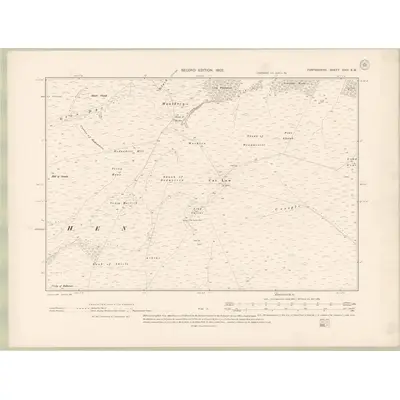1900 Map of Forfarshire Sheet XXIV.SW, 1902 Print