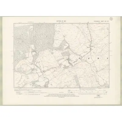 1922 Map of Forfarshire Sheet XXV.NE, 1927 Print