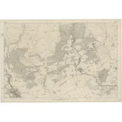 1862 Map of Forfarshire, Sheet XXV, 1865 Print