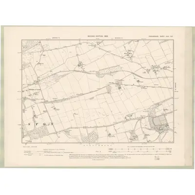1901 Map of Forfarshire Sheet XXVI.SE, 1903 Print