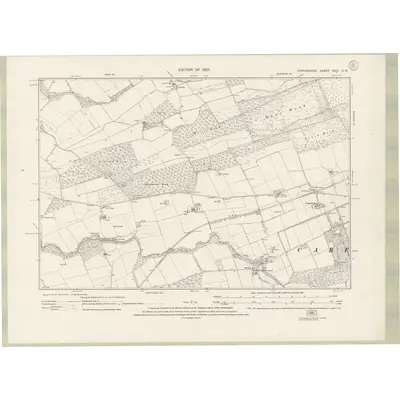 1922 Map of Forfarshire Sheet XXVI.SW, 1927 Print