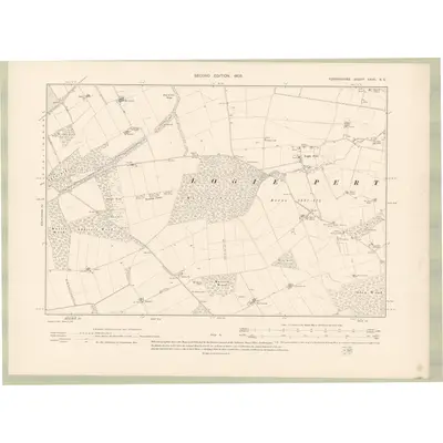 1901 Map of Forfarshire Sheet XXVII.NE, 1903 Print
