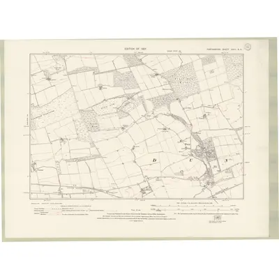 1922 Map of Forfarshire Sheet XXVII.SE, 1927 Print