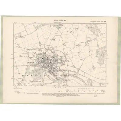 1901 Map of Forfarshire Sheet XXVII.SW, 1903 Print