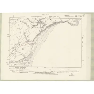 1923 Map of Forfarshire Sheet XXVIII.NE, 1928 Print