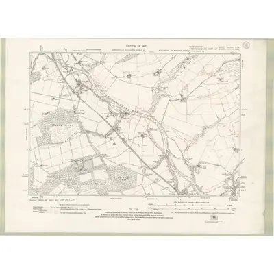 1923 Map of Forfarshire Sheet XXVIII.NW, 1927 Print