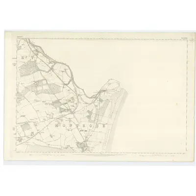 1862 Map of Forfarshire, Sheet XXVIII, 1865 Print