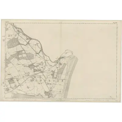 1862 Map of Forfarshire, Sheet XXVIII, 1865 Print