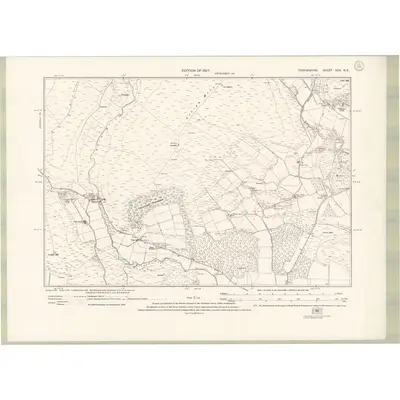 1922 Map of Forfarshire Sheet XXX.NE, 1927 Print