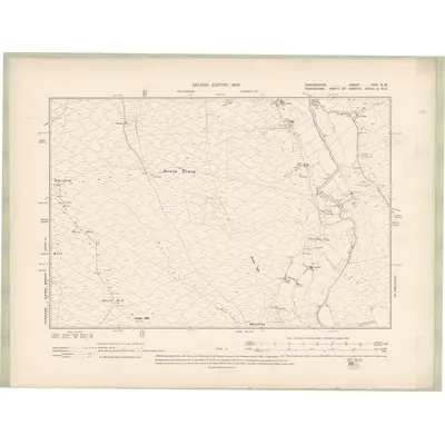 1900 Map of Forfarshire Sheet XXX.NW, 1902 Print