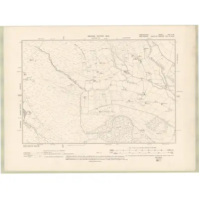 1900 Map of Forfarshire Sheet XXX.SW, 1902 Print