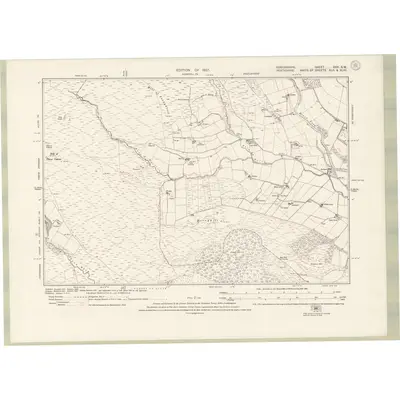 1921 Map of Forfarshire Sheet XXX.SW, 1927 Print