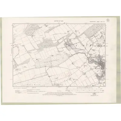 1922 Map of Forfarshire Sheet XXXI.SE, 1927 Print
