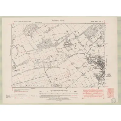 1938 Map of Forfarshire Sheet XXXI.SE, 1950 Print