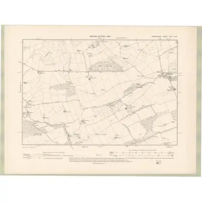 1900 Map of Forfarshire Sheet XXXI.SW, 1903 Print
