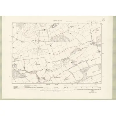 1922 Map of Forfarshire Sheet XXXI.SW, 1927 Print