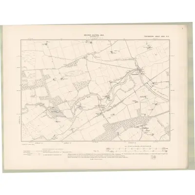 1901 Map of Forfarshire Sheet XXXII.NE, 1903 Print