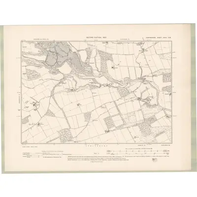 1901 Map of Forfarshire Sheet XXXII.NW, 1903 Print